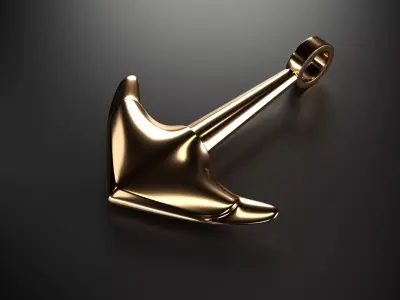 Anchor pendant 3D model