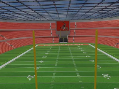 Cleveland Browns - American Football Stadium Low-poly 3D model