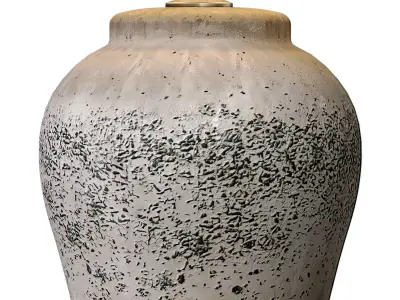 Rustic Table lamp Country Nightstand bedside European Provence  3D model