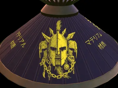 Crown chinese hat Free low-poly 3D model
