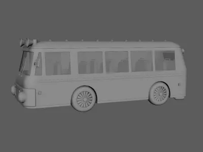 Bus cartoon 3D model by LisaDo