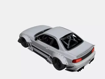 Track Focused Sports Car Aerodynamic Performance Design 3D model