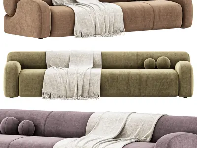 Oscar Sofa By Meridiani 3D model