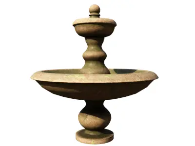 Medieval Fountain Low-poly 3D model order