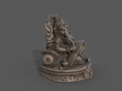 Ganesh  God of Knowledge Low-poly 3D model