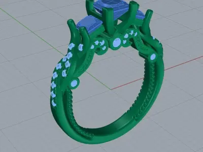Verragio ring 3D print model