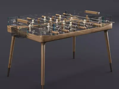 Giorgetti MINUTO Football table Low-poly 3D model