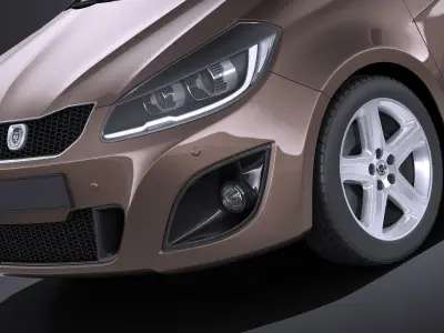 Generic Hatchback 5-door 2016 VRAY 3D model