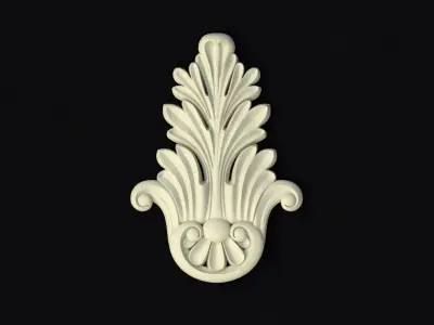 Central decor ornament for furniture 3D model 87