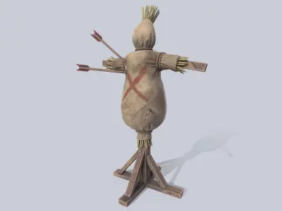 Training dummy Low-poly 3D model