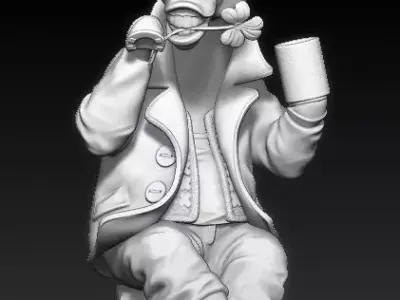 Christmas Clover Horse 3D print model