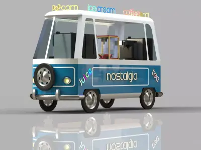 Mobile Sales Van 3D model