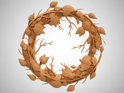 Engraving Autumn 3D print model