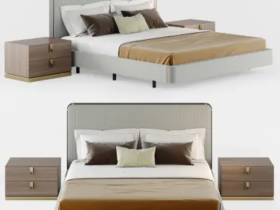 Laskasas ANNY Bed 3D model