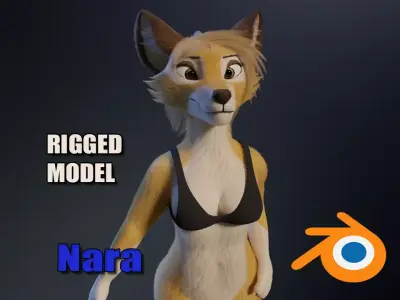 Nara Anthro Fox 3D model