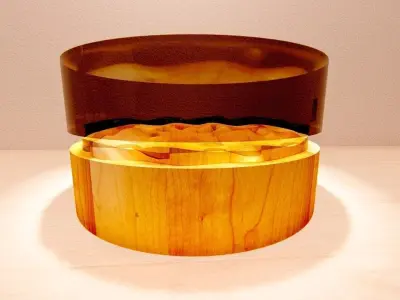 Round Table Flower Shape version 1 3D model