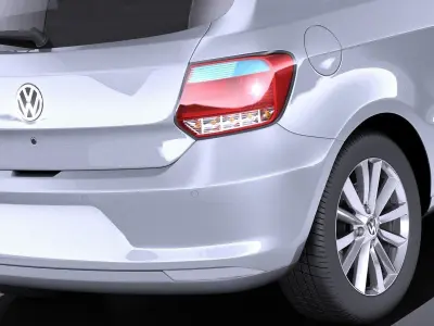 Volkswagen Gol 2013 VRAY 3D model
