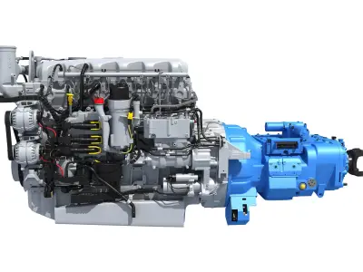 Powertrain Diesel Engine  3D model