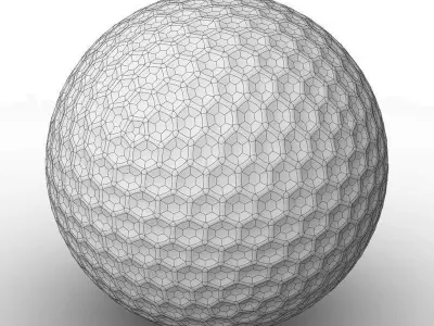 Golf ball 3D model 3D model
