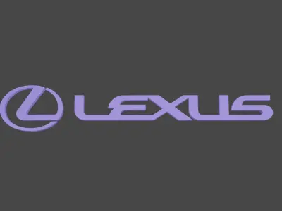 lexus logo 3D print model