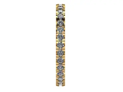 Round brilliant-cut Eternity Ring 3D print model