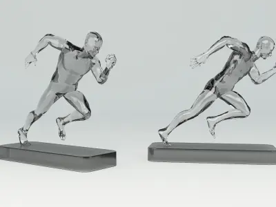 3D printable Runner model 3D print model