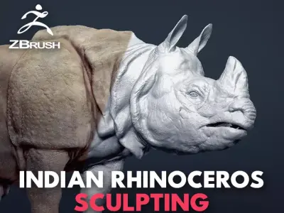 Indian Rhinoceros - Sculpt 3D model