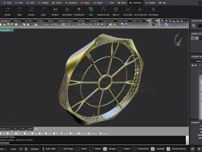 Fusion bangle code 702 in 4 sizes 3D print model