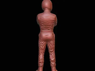 Car Racer Driver figurine 3D print model