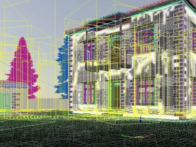 Greek traditional house  3D model