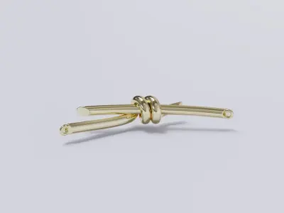 Tiffany knot necklace pendant 3D print model