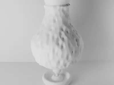 Antique Vase with Voronoi pattern 3D model
