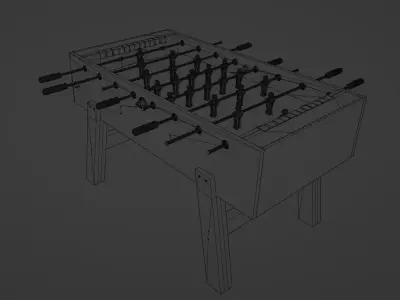 kicker table - fussball 3D model