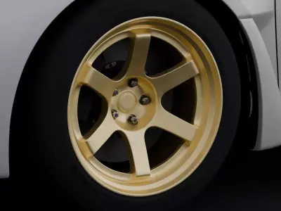 Gram Lights 57DR Aftermarket Wheel Low-poly 3D model