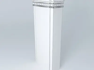 Art Deco Pillar Free 3D model