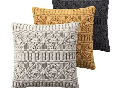 Cushions Mudanya Cotton Geometric Pattern 3D model