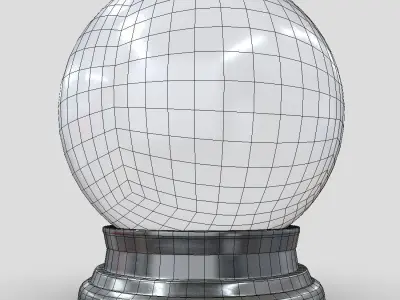 Glass Ball 3 Low-poly 3D model