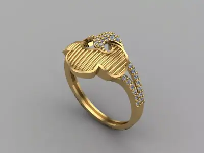 Women Ring 3DM Womens Ring 3d models 3D print model 3D print model 26