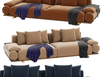 Donovan Roll Sofa 3D model