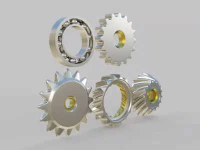 Gear pack 3D model