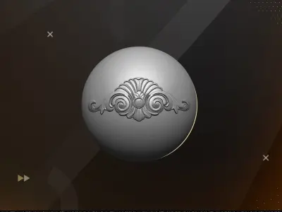 10 Seamless Trim Ornament Brushes  3D model