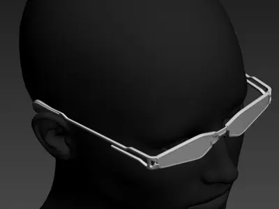HighPoly Glasses or Sunglasses 3D model