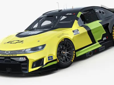 Chevrolet Camaro Nascar NextGen 2024 Template Update 3D model 3D model