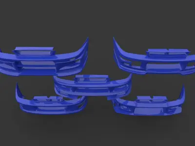 Body kit Subaru Impreza 1992 Bumper 3D model