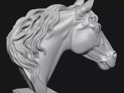 horse 3D print model 5