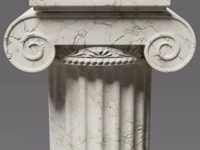 Ionic column 3D model