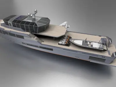 Luxury Yacht III 3D model