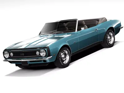 Chevrolet Camaro SS Convertible 1967 3D model