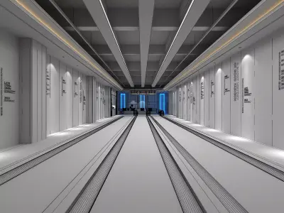 Bowling Pool  Low-poly 3D model
