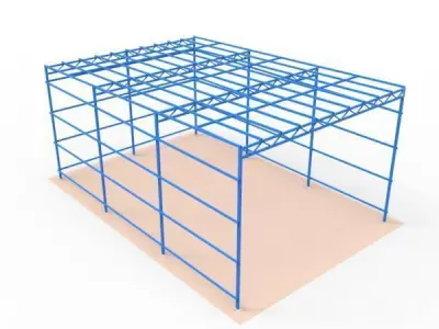 Garage lite Free 3D model